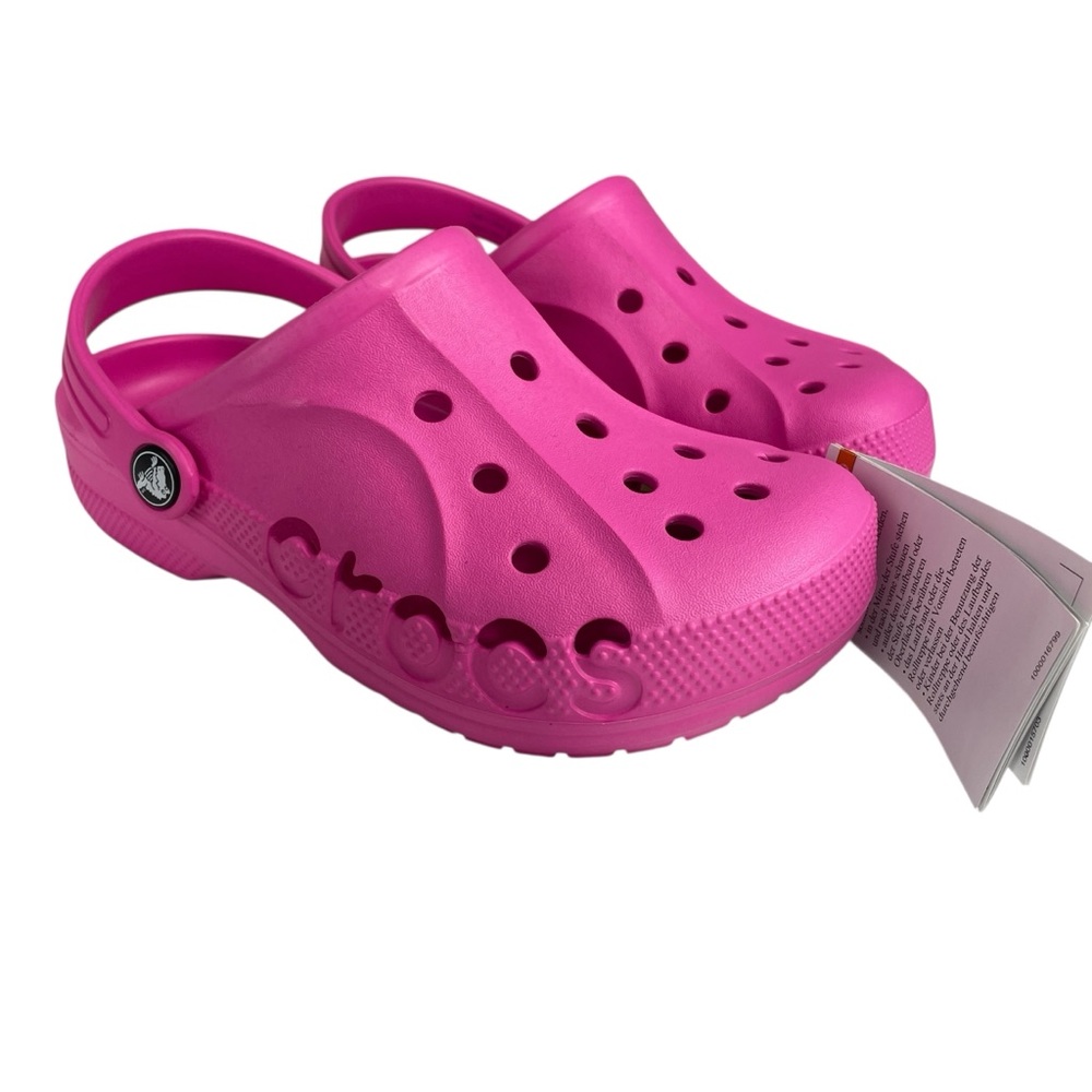 CROCS Kids Baya Clog Sandals Shoes Pink Size 3 NWT